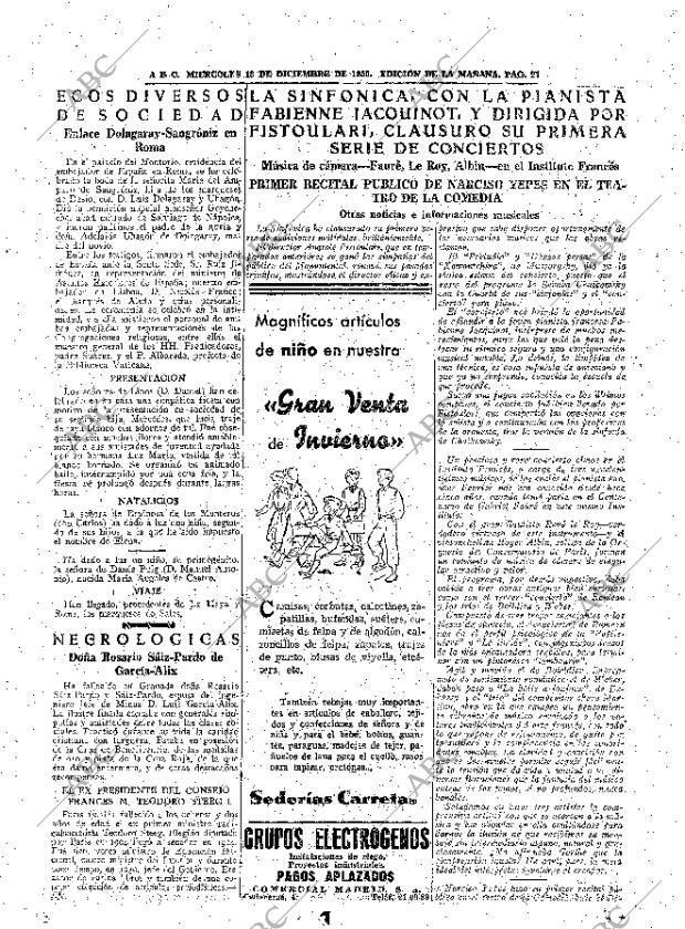 ABC MADRID 13-12-1950 página 27