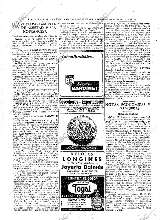 ABC SEVILLA 14-12-1950 página 12
