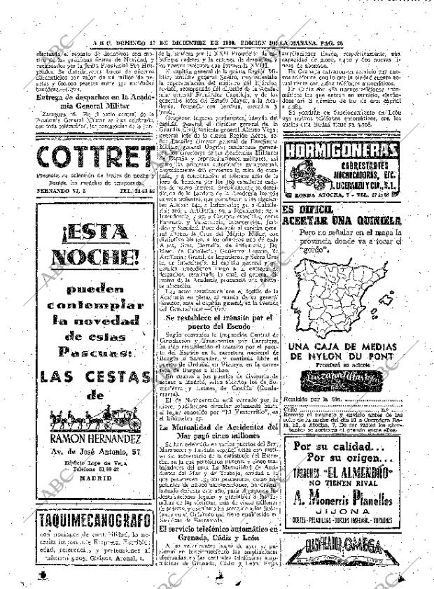 ABC MADRID 17-12-1950 página 28