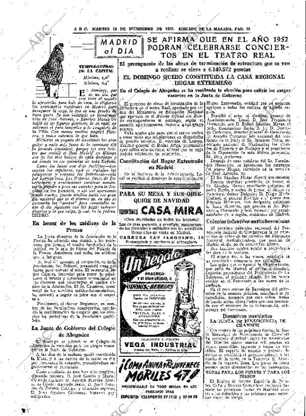 ABC MADRID 19-12-1950 página 25