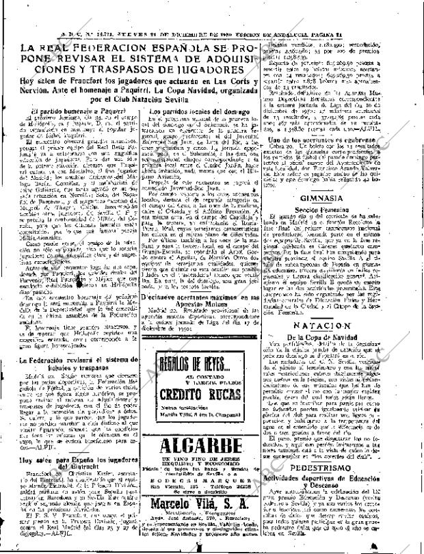 ABC SEVILLA 21-12-1950 página 21