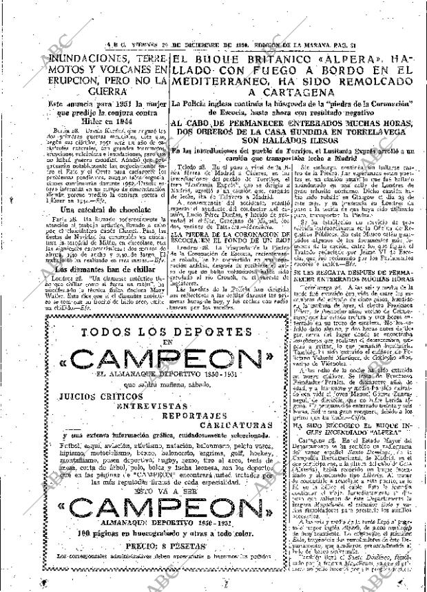 ABC MADRID 29-12-1950 página 31