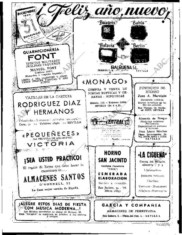 ABC SEVILLA 30-12-1950 página 6