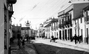 Una de las Calles del pueblo Coria del Río (Sevilla)