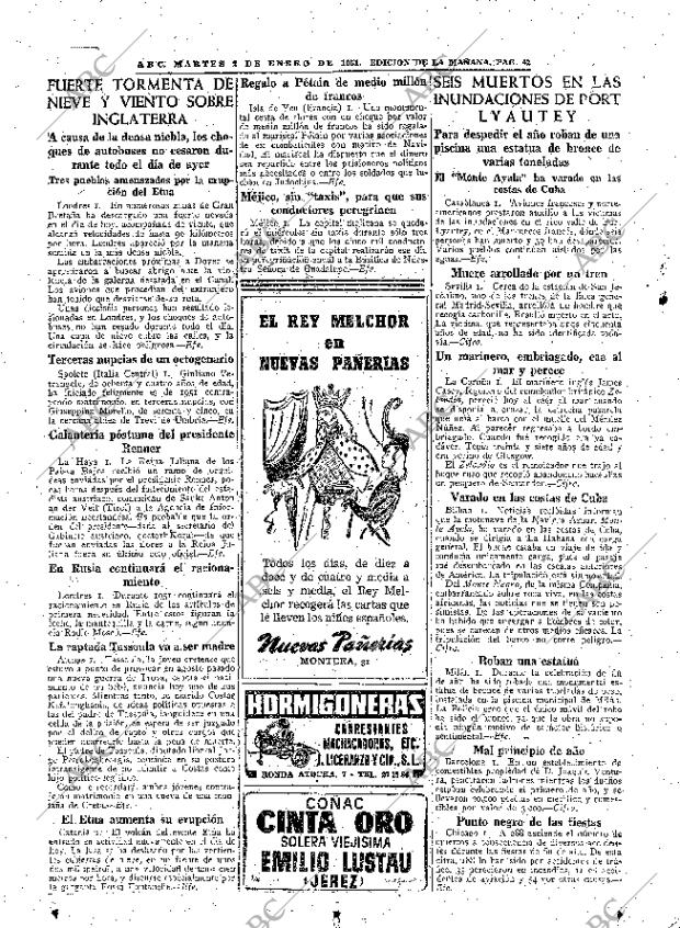 ABC MADRID 02-01-1951 página 42