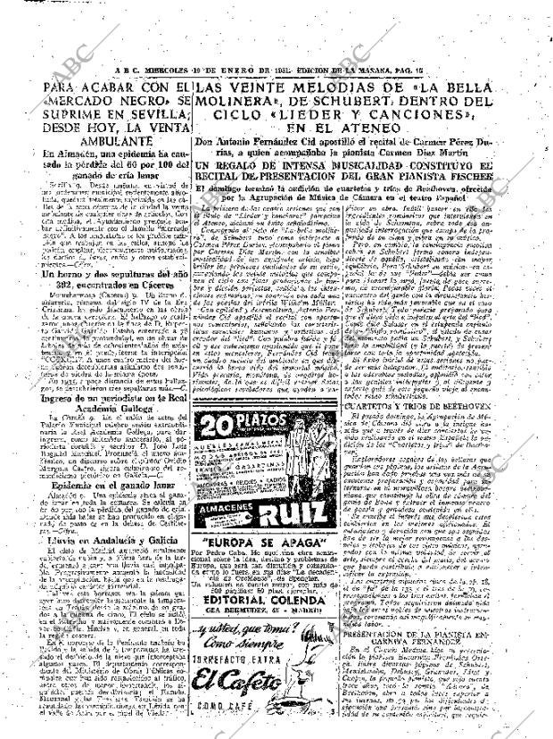 ABC MADRID 10-01-1951 página 15
