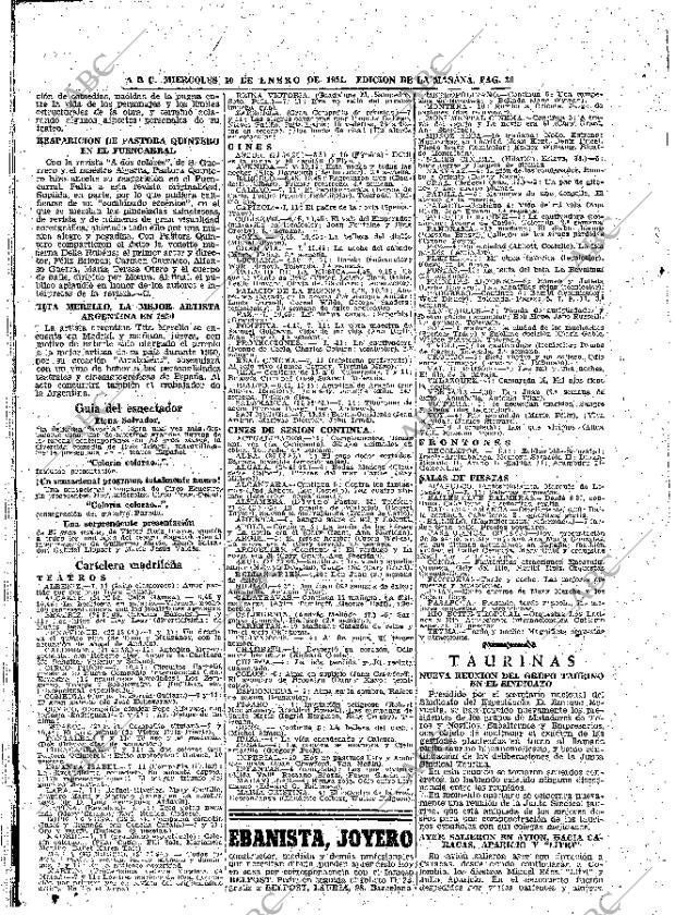 ABC MADRID 10-01-1951 página 20