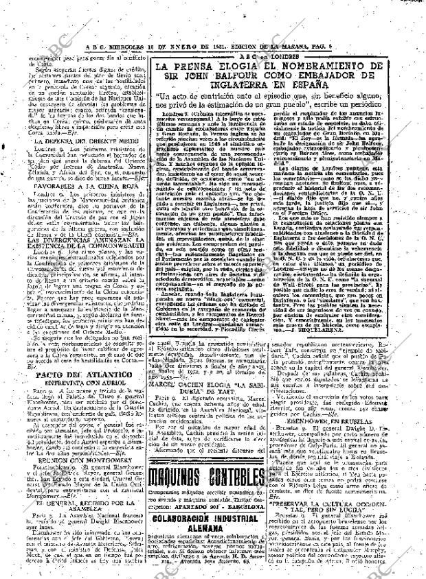 ABC MADRID 10-01-1951 página 9