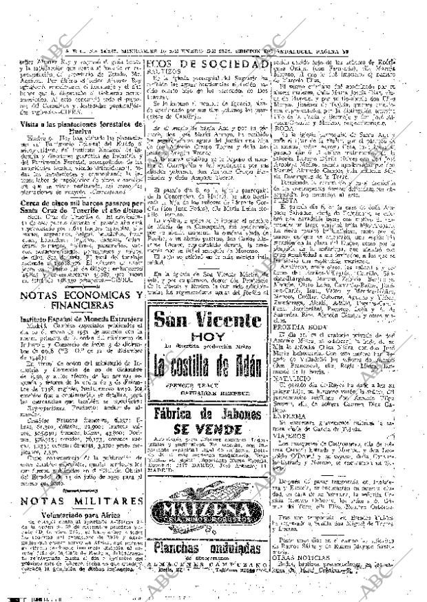 ABC SEVILLA 10-01-1951 página 10