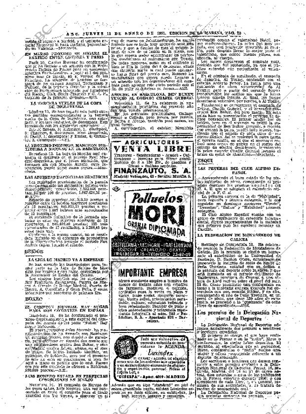 ABC MADRID 11-01-1951 página 22