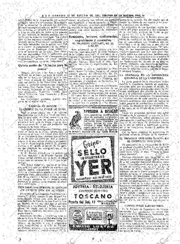 ABC MADRID 13-01-1951 página 16