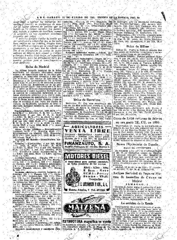 ABC MADRID 13-01-1951 página 20