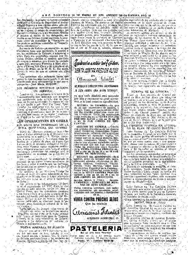ABC MADRID 14-01-1951 página 18