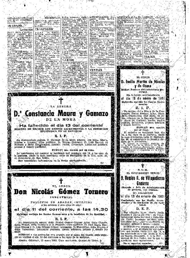 ABC MADRID 14-01-1951 página 38