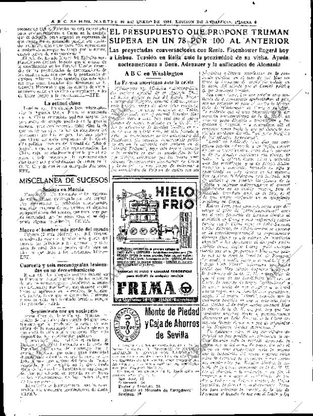 ABC SEVILLA 16-01-1951 página 6