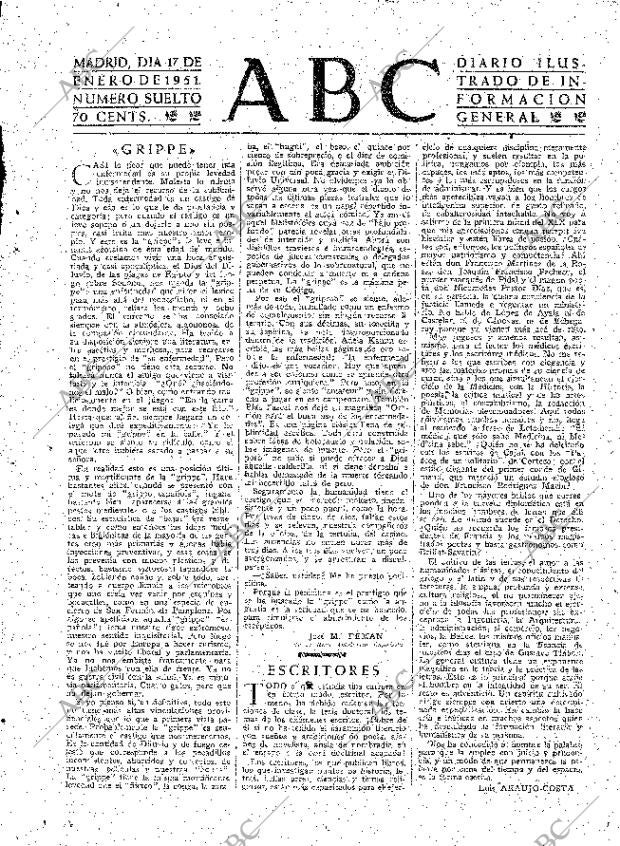 ABC MADRID 17-01-1951 página 3