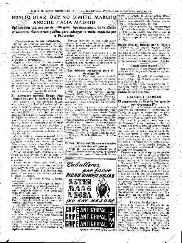 ABC SEVILLA 17-01-1951 página 15