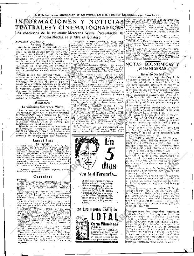 ABC SEVILLA 17-01-1951 página 16