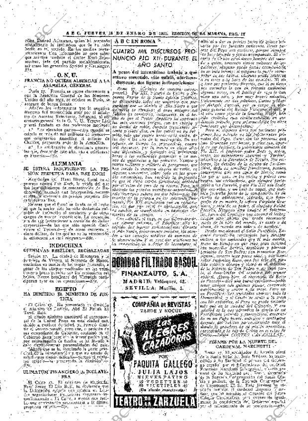 ABC MADRID 18-01-1951 página 12