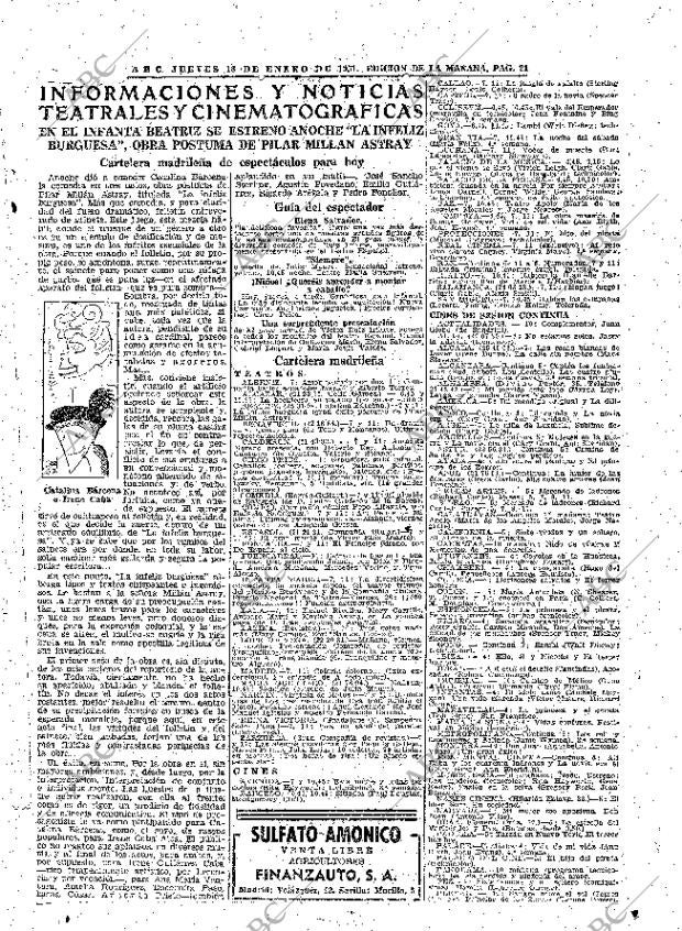 ABC MADRID 18-01-1951 página 21