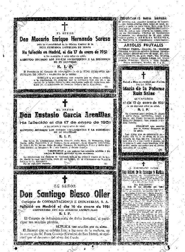 ABC MADRID 18-01-1951 página 25