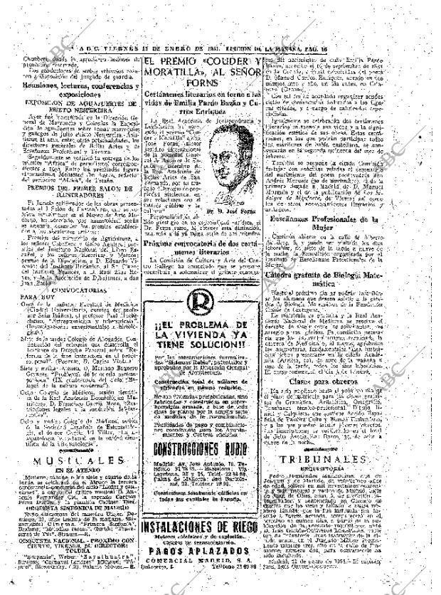 ABC MADRID 19-01-1951 página 16