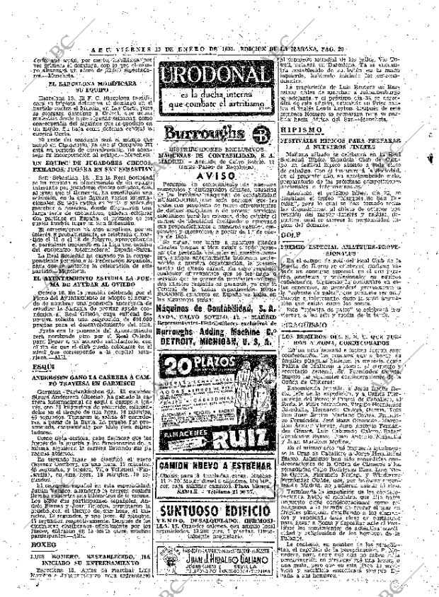 ABC MADRID 19-01-1951 página 20