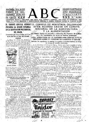 ABC MADRID 20-01-1951 página 15