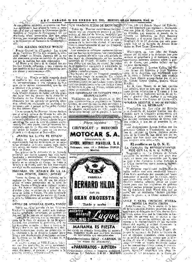 ABC MADRID 20-01-1951 página 19
