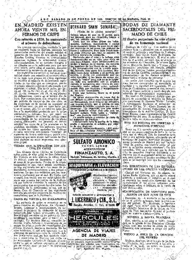 ABC MADRID 20-01-1951 página 22