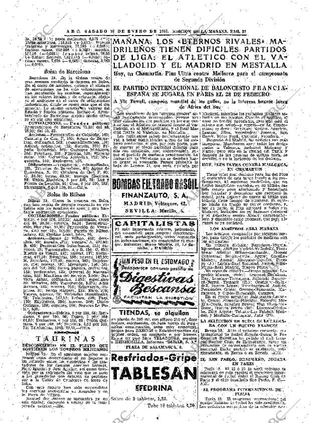 ABC MADRID 20-01-1951 página 27