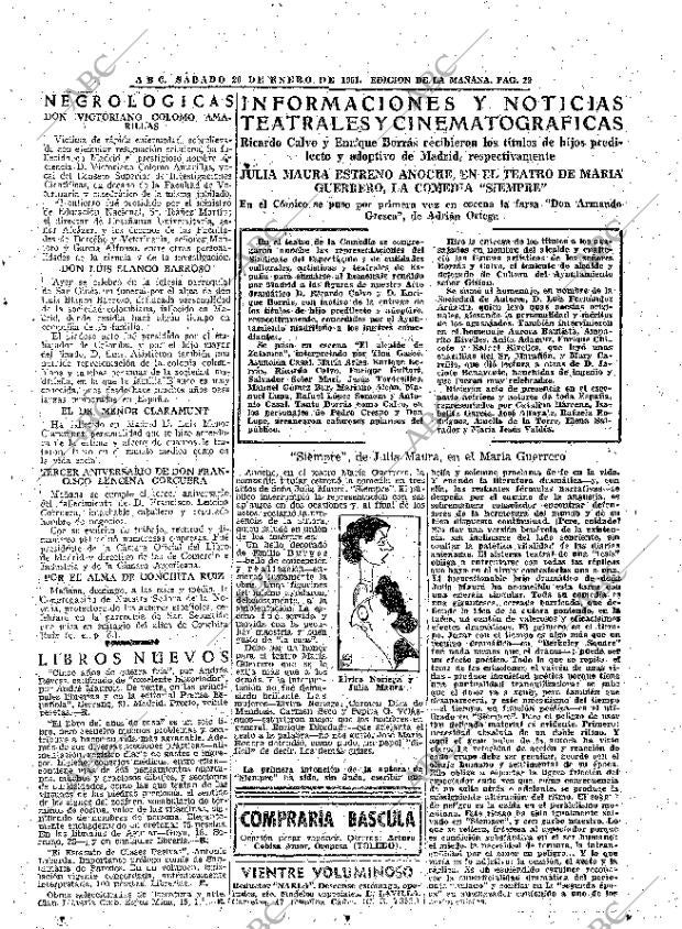 ABC MADRID 20-01-1951 página 29