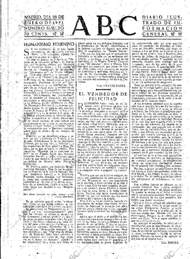 ABC MADRID 20-01-1951 página 3