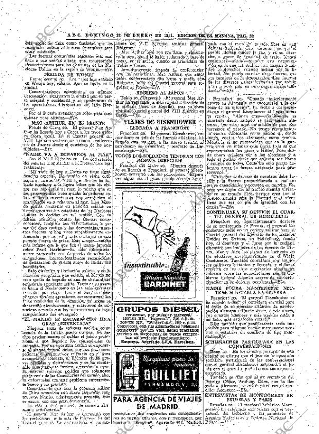 ABC MADRID 21-01-1951 página 22