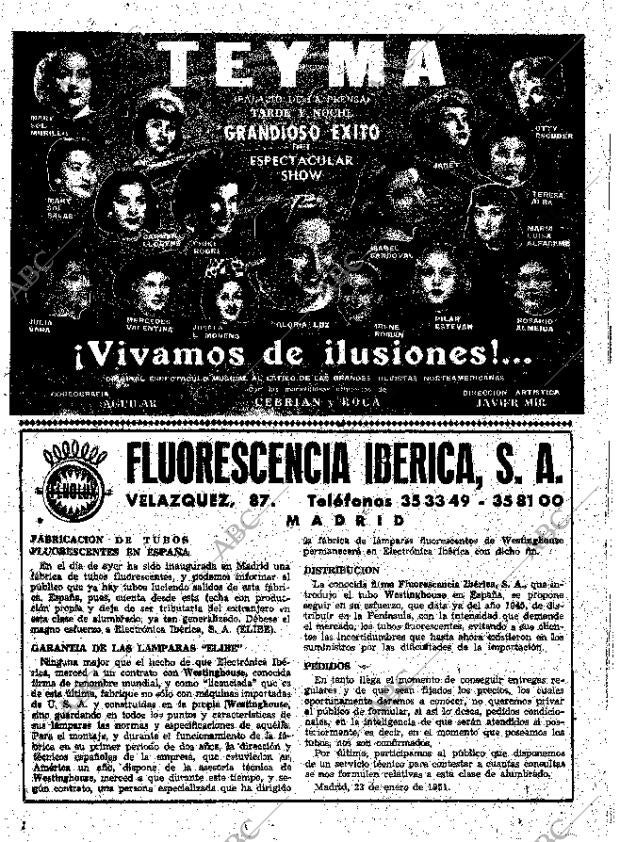ABC MADRID 23-01-1951 página 12