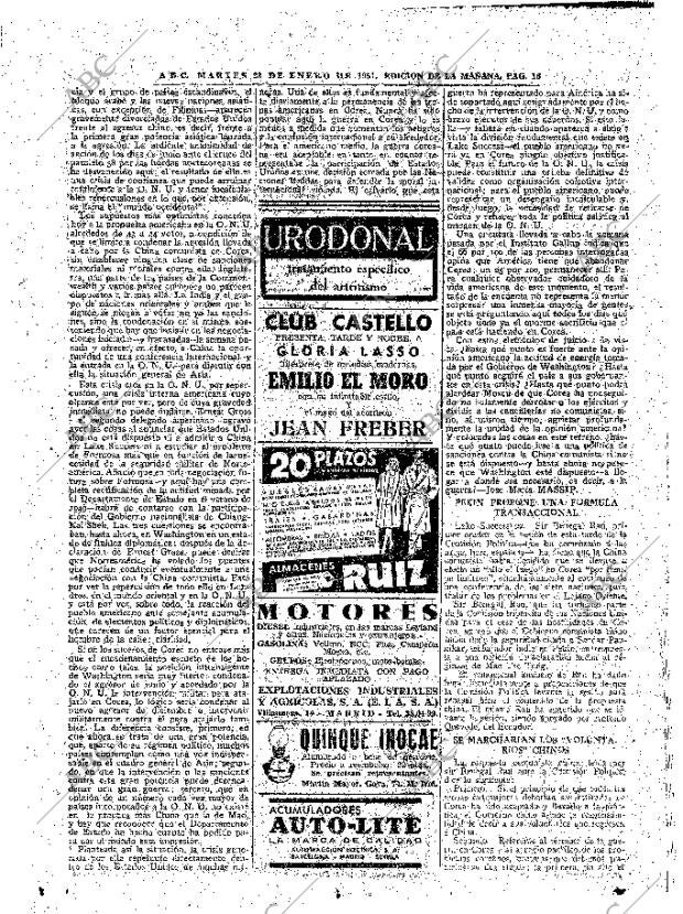 ABC MADRID 23-01-1951 página 16