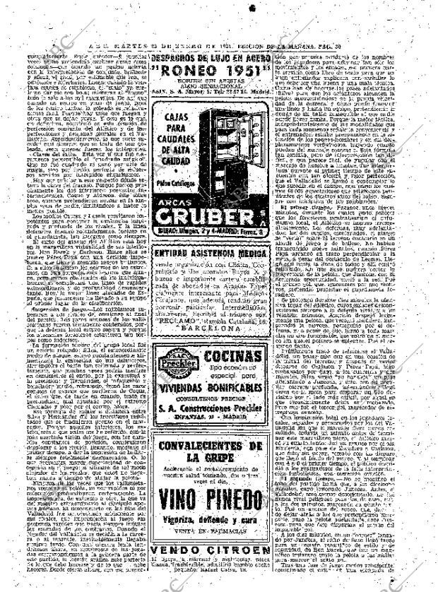 ABC MADRID 23-01-1951 página 30
