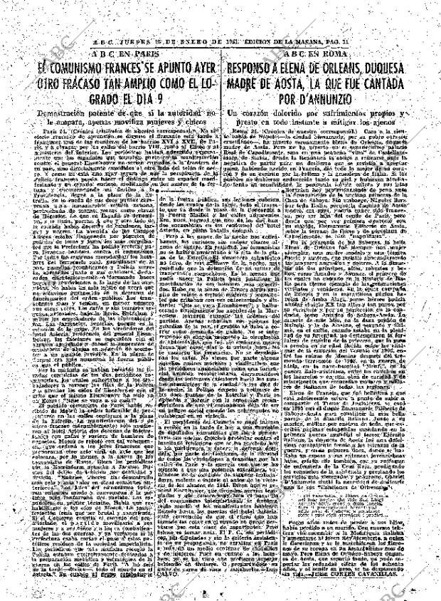 ABC MADRID 25-01-1951 página 11