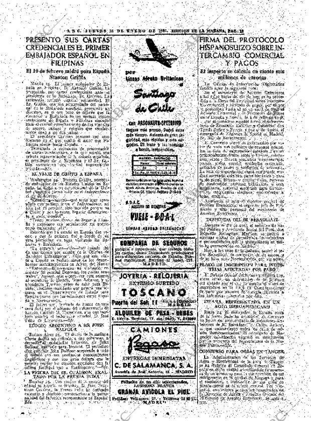 ABC MADRID 25-01-1951 página 12