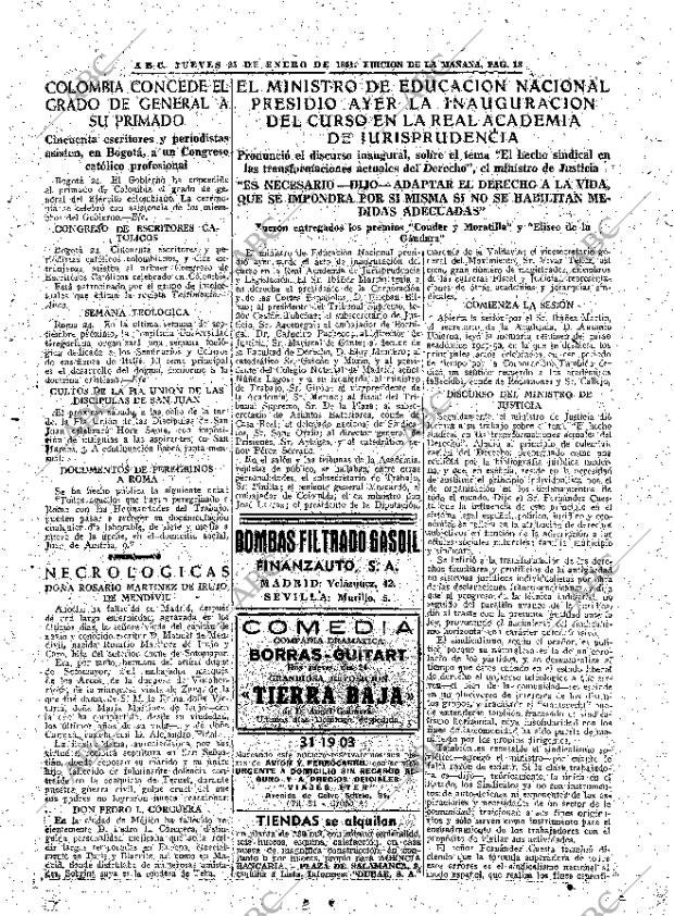 ABC MADRID 25-01-1951 página 13