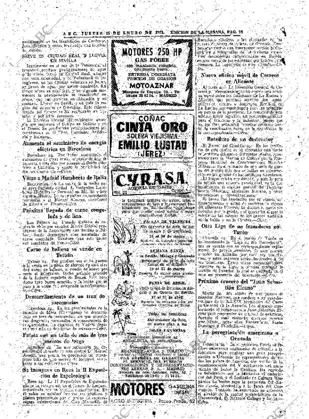 ABC MADRID 25-01-1951 página 18