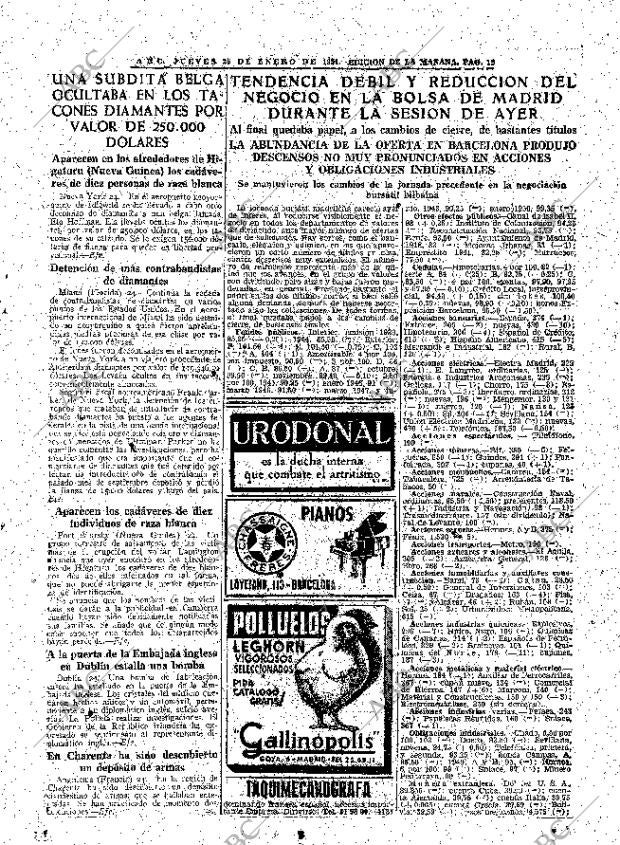 ABC MADRID 25-01-1951 página 19