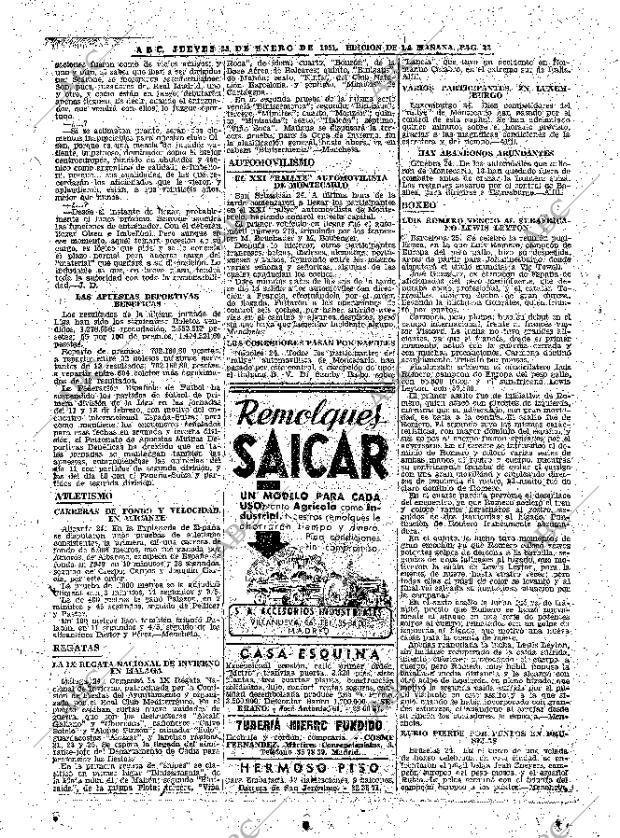 ABC MADRID 25-01-1951 página 22
