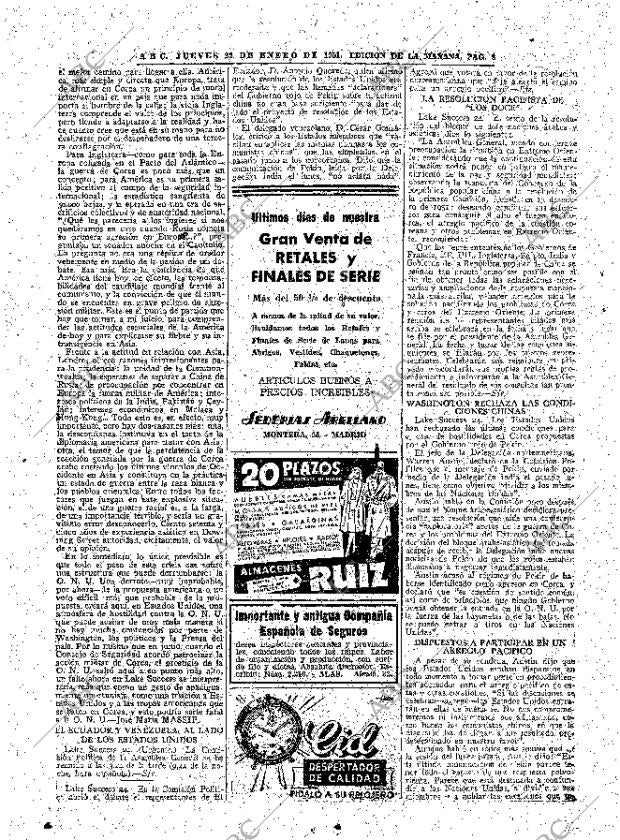 ABC MADRID 25-01-1951 página 8