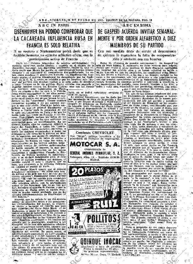 ABC MADRID 26-01-1951 página 19