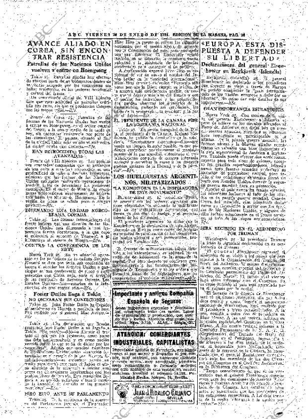 ABC MADRID 26-01-1951 página 20