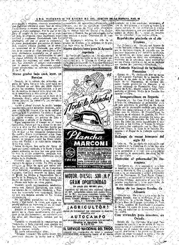 ABC MADRID 26-01-1951 página 22