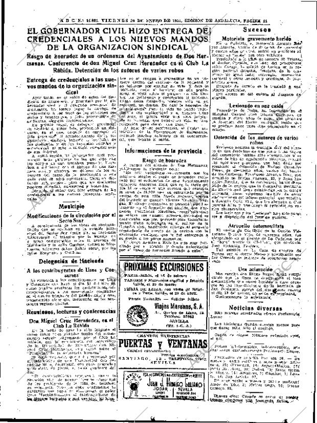 ABC SEVILLA 26-01-1951 página 11
