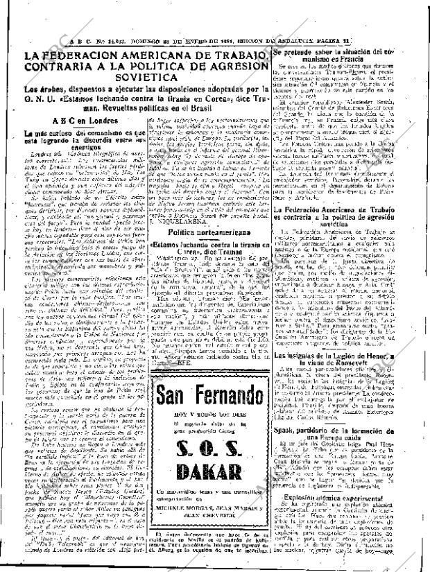 ABC SEVILLA 28-01-1951 página 11