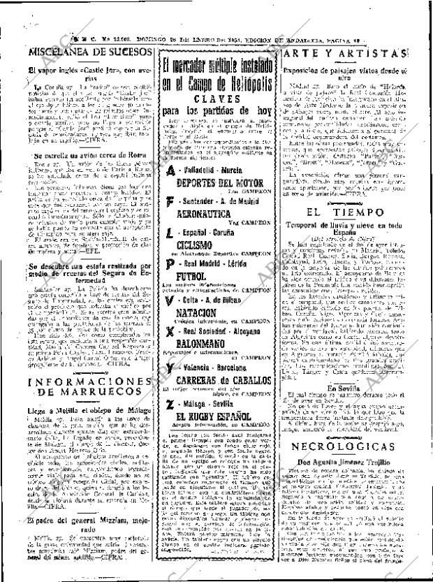 ABC SEVILLA 28-01-1951 página 16